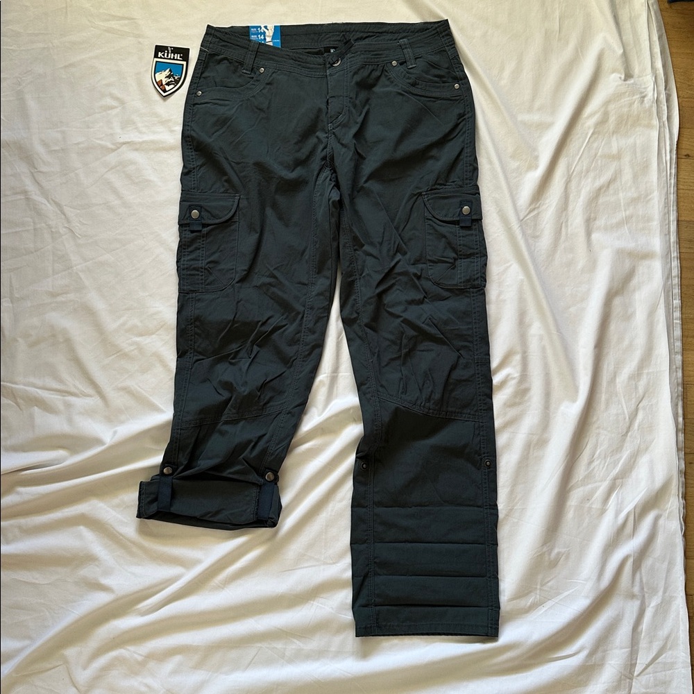Kuhl Women's Splash Roll-Up 32" Inseam Metal Blue Cargo Pants